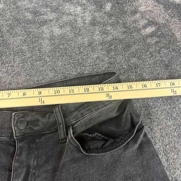 Judy Blue High-Rise Super Flare Black Denim Jeans Women's 14W Raw Hem JB88116 - Picture 4 of 11